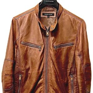 Men's Wilson Brent Leather Moto Jacket
